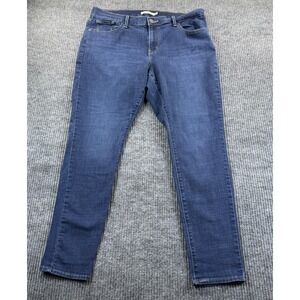 Levis 711 Skinny Jeans Womens 16W Blue Medium Wash Stretch Denim Plus Casual 18x